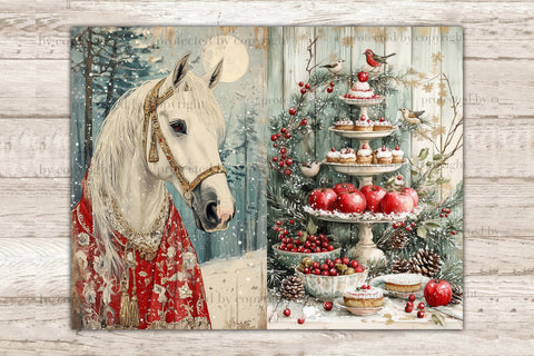 Festive Christmas Junk Journal Pages | Whimsical Printable SVG GlamArtZhanna 