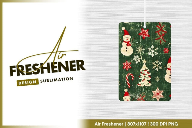 Festive Christmas Pattern Snowmen Stars Candy Canes and Trees on Green Background Sublimation Regulrcrative 