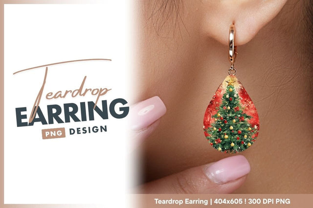 Festive christmas tree red background ornaments illustration Sublimation Regulrcrative 
