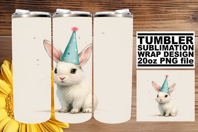 Festive Creature Celebration: Birthday Tumbler Wrap Sublimation afrosvg 