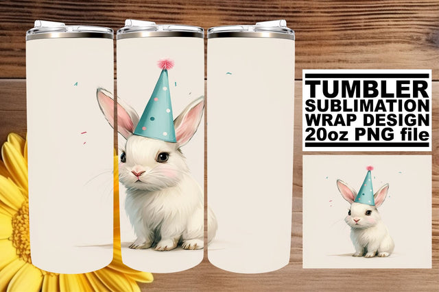 Festive Creature Celebration: Birthday Tumbler Wrap Sublimation afrosvg 