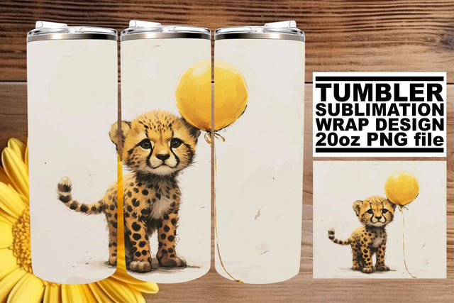 Festive Creature Fiesta: Sublimation Tumbler Wrap Sublimation afrosvg 