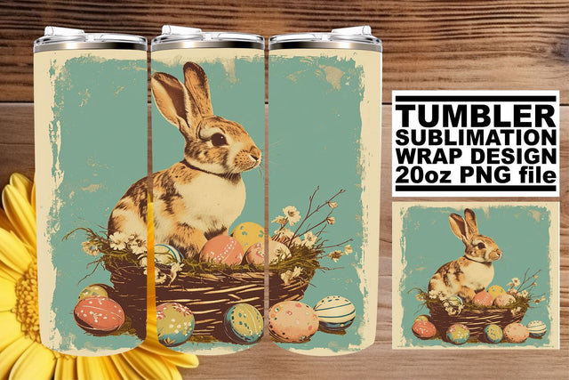 Festive Easter Delight Tumbler Art Sublimation Sublimation afrosvg 