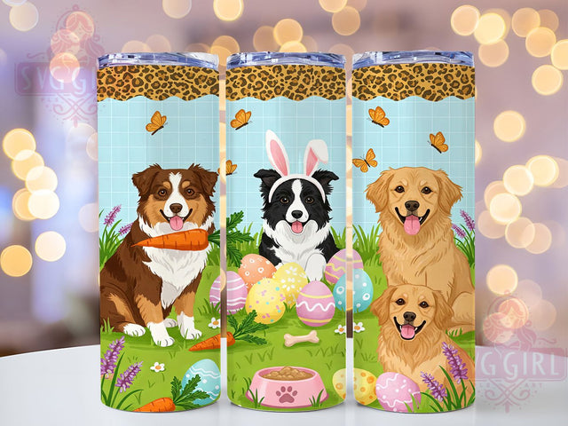 Festive Easter Dog Mom Tumbler, Spring Puppy Tumbler, Bunny Dog Design, Pet Easter Present, Dog Mom Holiday Wrap, Festive Pup Sublimation, Cute Easter Canine Tumbler Sublimation SvggirlplusArt 