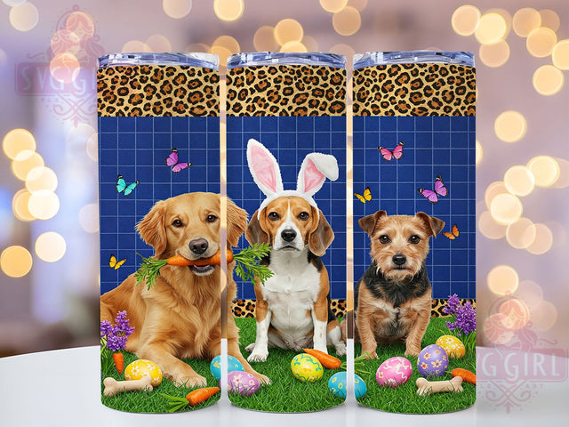 Festive Easter Dog Mom Tumbler, Spring Puppy Tumbler, Bunny Dog Design, Pet Easter Present, Dog Mom Holiday Wrap, Festive Pup Sublimation, Cute Easter Canine Tumbler Sublimation SvggirlplusArt 