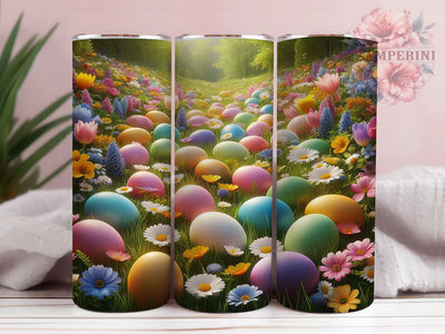 Festive Easter Egg 20oz Tumbler, Festive Cup Wrap, Spring Holiday Design, Sublimation Tumbler Wrap, 20Oz Tumbler Design, Artistic Easter Cup, Stylish Egg Wrap Sublimation Li Zamperini 