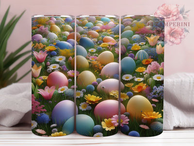 Festive Easter Egg 20oz Tumbler, Festive Cup Wrap, Spring Holiday Design, Sublimation Tumbler Wrap, 20Oz Tumbler Design, Artistic Easter Cup, Stylish Egg Wrap Sublimation Li Zamperini 