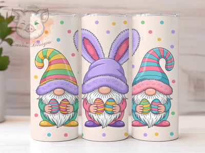 Festive Easter Egg Gnome Tumbler, Cute Easter Tumbler, Stylish 20oz Wrap, Sublimation Design, Trendy Gift Idea, Holiday Gnome Wrap, Festive Easter Egg Tumbler Sublimation Lara' s Designs 