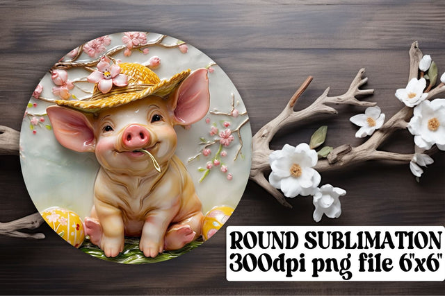 Festive Easter Joy Sublimation Trio - Circle, Keychain, Coaster Sublimation afrosvg 