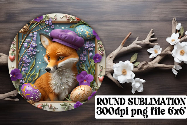 Festive Easter Trio Sublimation Collection - Circle, Keychain, Coaster Sublimation afrosvg 