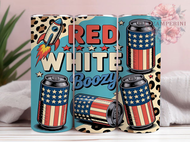 Festive & Fun Red White Boozy Tumbler, 4th Of July Tumbler Wrap, Patriotic Alcohol Tumbler, Funny USA Sublimation Design, Boozy Tumbler Wrap 20oz, Drunk America Tumbler Sublimation Li Zamperini 