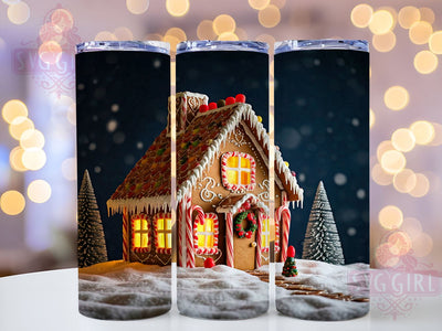 Festive Gingerbread Christmas Winter Tumbler Wrap, Gingerbread Tumbler, Christmas Decor, 20oz Tumbler, Sublimation Wrap, Holiday Drinkware, Festive Mug, Winter Gift Sublimation SvggirlplusArt 