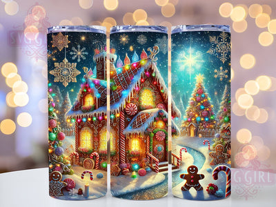 Festive Gingerbread Christmas Winter Tumbler Wrap, Gingerbread Tumbler, Christmas Decor, 20oz Tumbler, Sublimation Wrap, Holiday Drinkware, Festive Mug, Winter Gift Sublimation SvggirlplusArt 