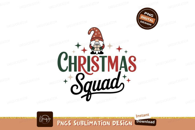 Festive gnome and Christmas text holiday Sublimation Designangry 