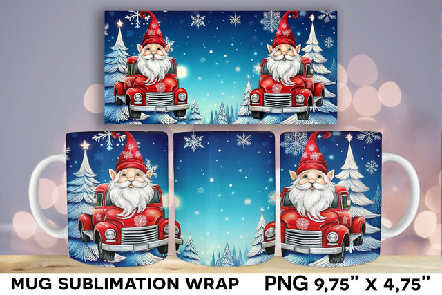 Festive Gnome Wrap Sublimation Design Sublimation Natasha Prando 