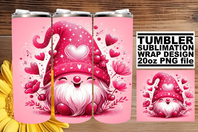 Festive Gnomes 20oz Tumbler Sublimation afrosvg 