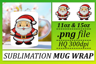 Festive Holiday Theme: Sublimation 3D Mug Sublimation afrosvg 