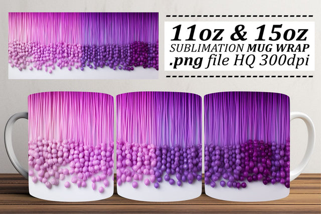 Festive Mardi Gras Mug Wrap: Sublimation Joy Sublimation afrosvg 