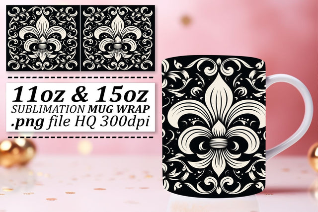 Festive Mardi Gras Sublimation Art: 11oz & 15oz Mugs Sublimation afrosvg 