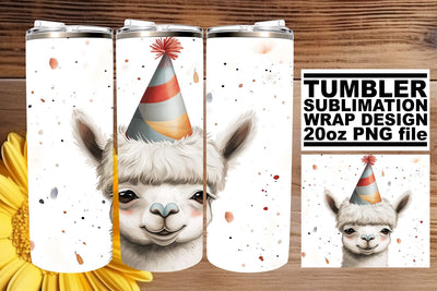 Festive Safari Fiesta: Birthday Tumbler Wrap Sublimation afrosvg 