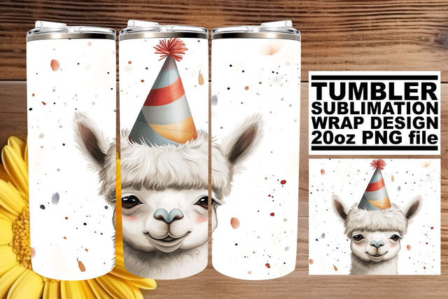 Festive Safari Fiesta: Birthday Tumbler Wrap Sublimation afrosvg 