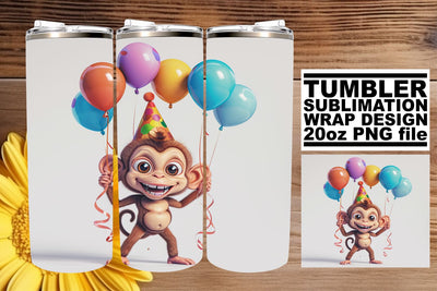 Festive Safari Spectacle: Sublimation Tumbler Wrap Sublimation afrosvg 