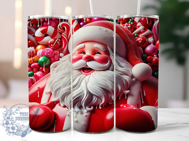 Festive Santa Claus Christmas Tumbler, Xmas Holiday Sublimation Design, Festive Christmas Art, 20oz Holiday Tumbler, Whimsical Santa Mug, Stylish Xmas Cup, Cheerful Holiday Wrap Sublimation ToriDesigns 