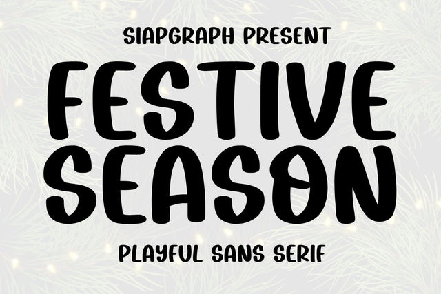 Festive Season Font Masyafi Studio 