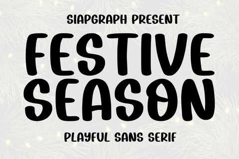 Festive Season Font Masyafi Studio 