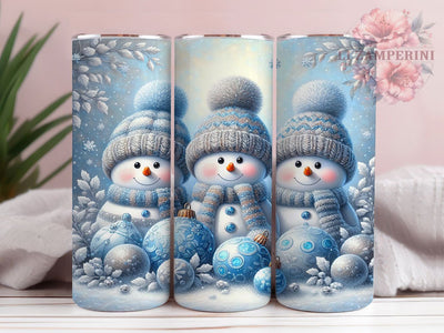 Festive Snowman Christmas Tumbler, Holiday Snowman Wrap, Festive Snowman Sublimation, 20oz Christmas Tumbler, Winter Snowman Art, Seasonal Snowman Mug, Whimsical Holiday Cup Sublimation Li Zamperini 