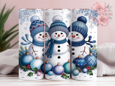 Festive Snowman Christmas Tumbler, Holiday Snowman Wrap, Festive Snowman Sublimation, 20oz Christmas Tumbler, Winter Snowman Art, Seasonal Snowman Mug, Whimsical Holiday Cup Sublimation Li Zamperini 