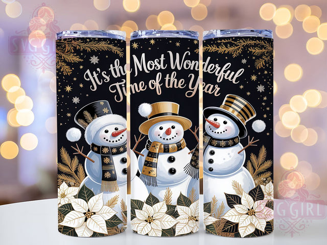 Festive Snowman Christmas Tumbler, Winter Holiday Wrap, 20oz Tumbler Sublimation, Festive Quote Design, Seasonal Snow Sublimation, Cozy Holiday Tumbler, Frosty Christmas Wrap Sublimation SvggirlplusArt 