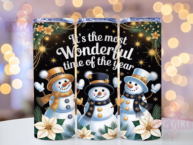 Festive Snowman Christmas Tumbler, Winter Holiday Wrap, 20oz Tumbler Sublimation, Festive Quote Design, Seasonal Snow Sublimation, Cozy Holiday Tumbler, Frosty Christmas Wrap Sublimation SvggirlplusArt 