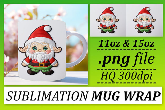 Festive Sublimation Joy: 3D Christmas Mug Sublimation afrosvg 