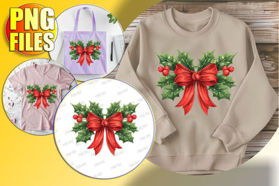 Festive Watercolor Clipart for Christmas Sublimation PNG Sublimation afrosvg 