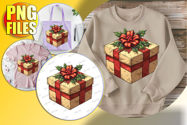 Festive Watercolor Holiday Clipart PNG Sublimation Sublimation afrosvg 