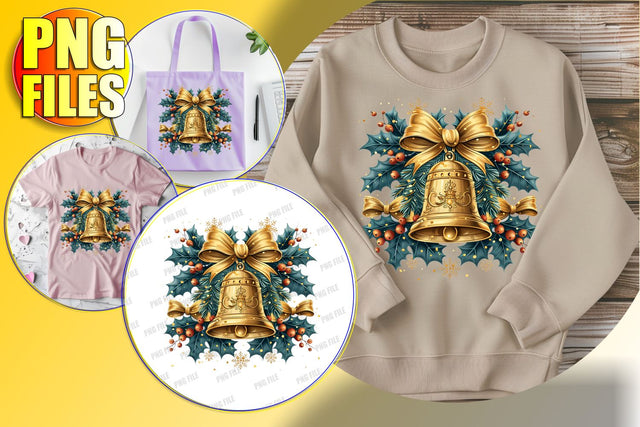 Festive Watercolor Holiday Clipart PNG Sublimation Sublimation afrosvg 