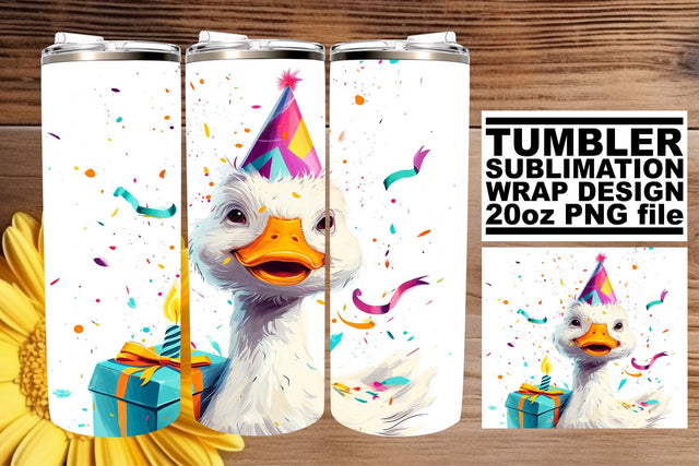 Festive Wildlife Fiesta: Birthday Sublimation Tumbler Sublimation afrosvg 