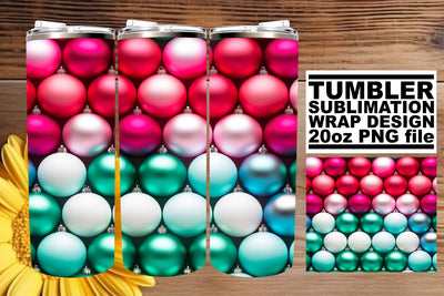 Festive Winter Tumbler Wrap - 3D Christmas Patterns 20oz Sublimation afrosvg 