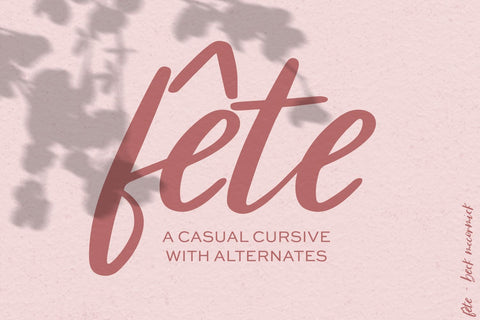 Fête Casual Script Font Font Beck McCormick 