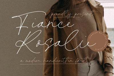 Fiance Rosalie - Modern Handwritten Font Font Timur type 