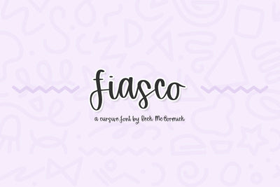Fiasco Script Font Beck McCormick 
