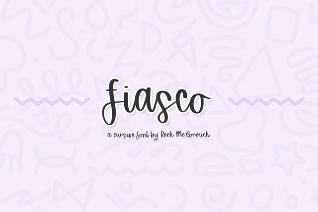 Fiasco Script Font Beck McCormick 