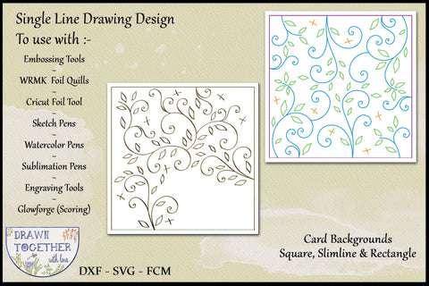 Fibonacci Scroll and Leaves - Single line Sketch | Draw Sketch DESIGN DrawnTogether with love 