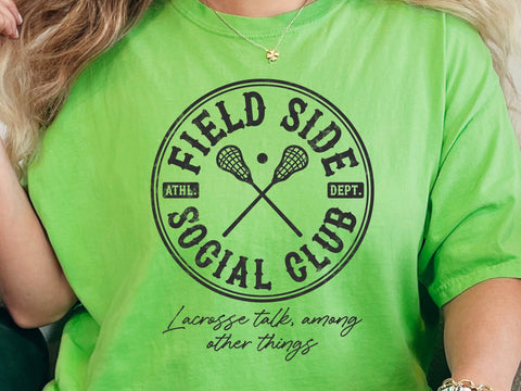 Field Side Social Club Lacrosse SVG PNG, Sports Lover Svg SVG DesignDestine 