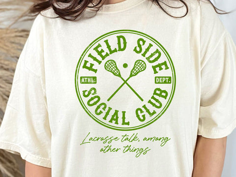 Field Side Social Club Lacrosse SVG PNG, Sports Lover Svg SVG DesignDestine 