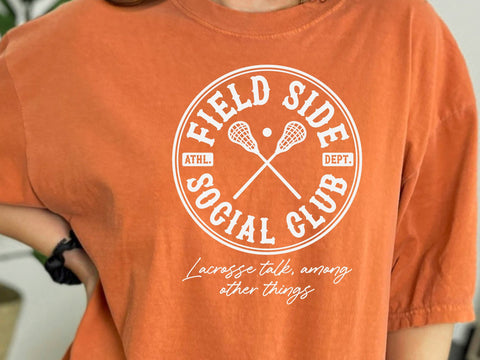 Field Side Social Club Lacrosse SVG PNG, Sports Lover Svg SVG DesignDestine 