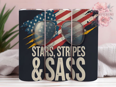 Fierce & Bold Sassy Patriotic Tumbler, Badass USA Wrap, Red White Blue Sass, 4th of July Baddie, 20oz Bold American Tumbler, Rebel Flag Design, DIY Fireworks Tumbler Sublimation Li Zamperini 