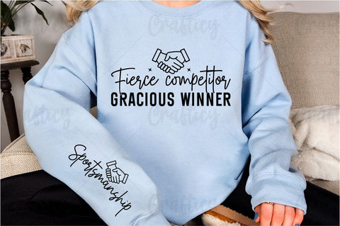 Fierce competitor gracious winner Sleeve SVG Design SVG Designangry 