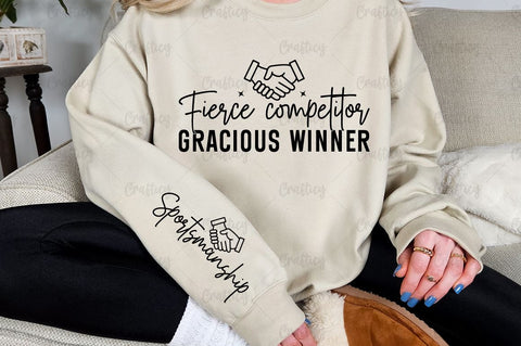 Fierce competitor gracious winner Sleeve SVG Design SVG Designangry 
